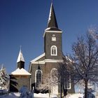 Kirche Masserberg zur Winterzeit