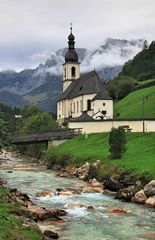 Kirche Ramsau bei Regen (2)