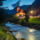 Kirche Ramsau zur "blauen Stunde"