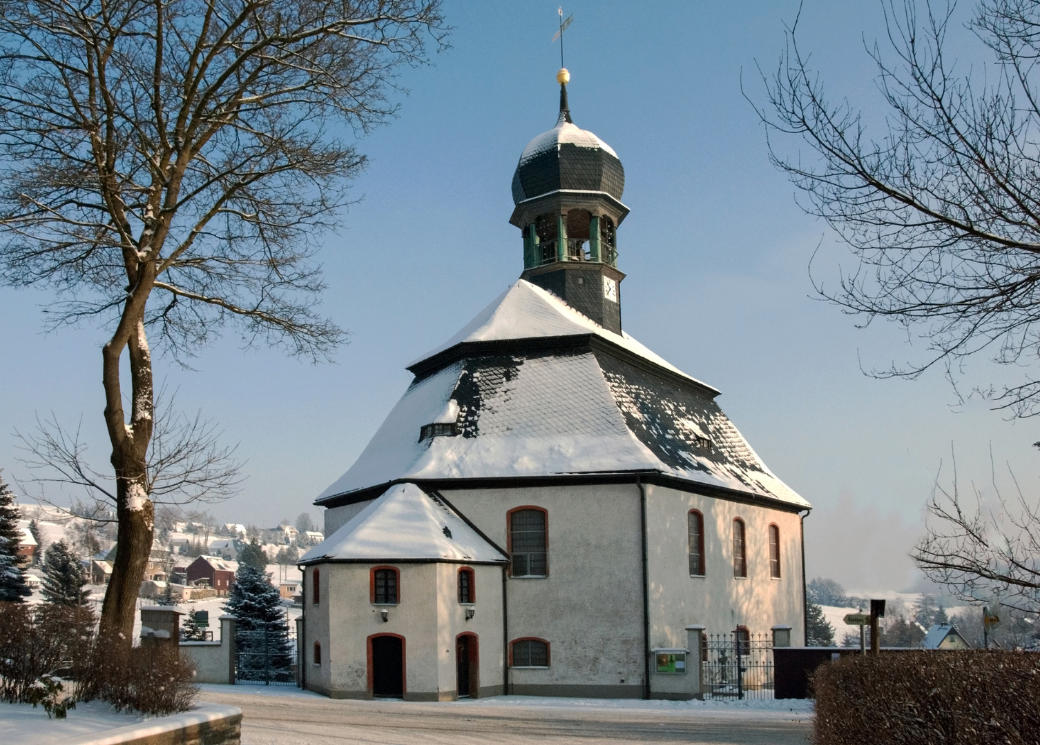 Kirche Rübenau  Erzgebirge Sachsen