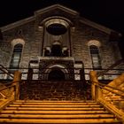 Kirche Schöneck bei Nacht