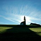 Kirche Sommerholz ueber Irrsee im Salzkammergut