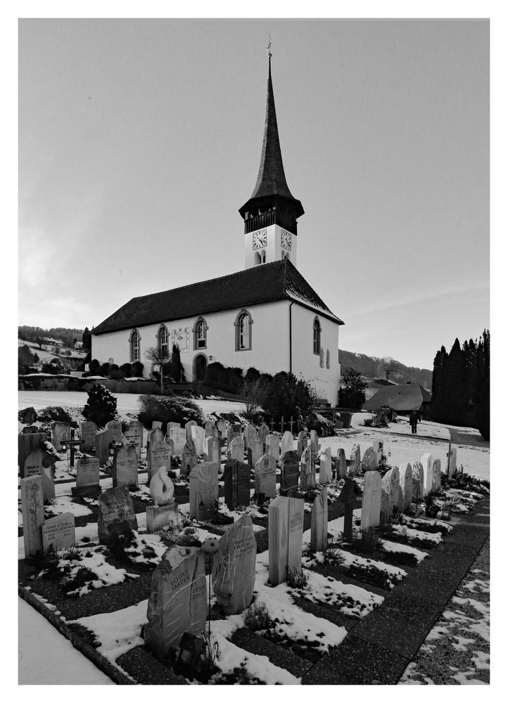 Kirche Thurnen sw