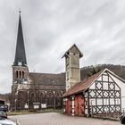 Kirche und alte Feuerwehr in Ilfeld/Harz