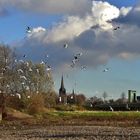 Kirche und Hubbrücke Alt Walsum