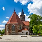 Kirche und Postmeile in Baruth/Mark