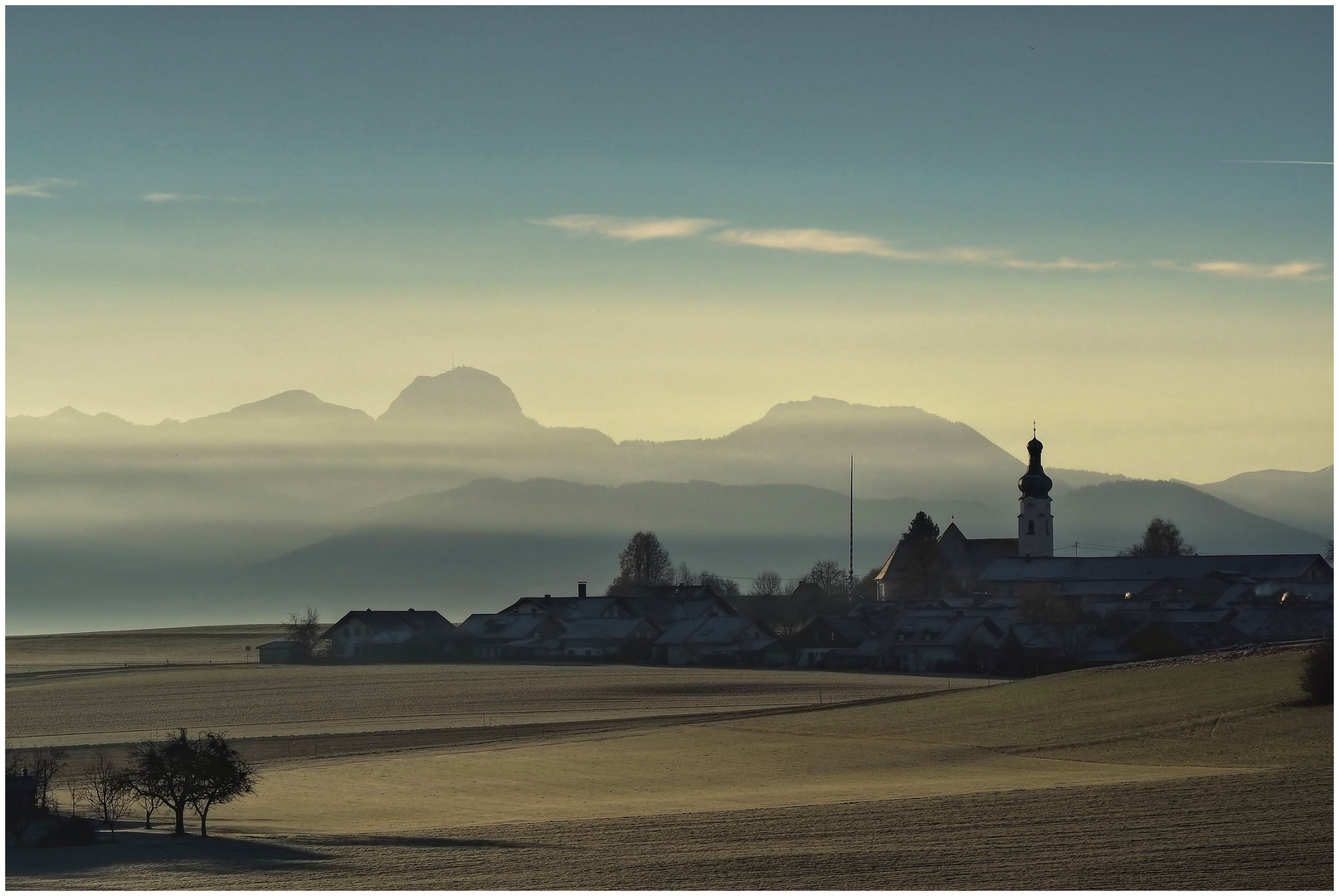 Kirche v Antholing u der Wendelstein