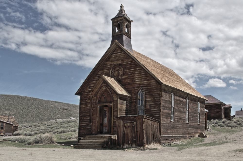 Kirche verlassen vom Glauben in Bodie