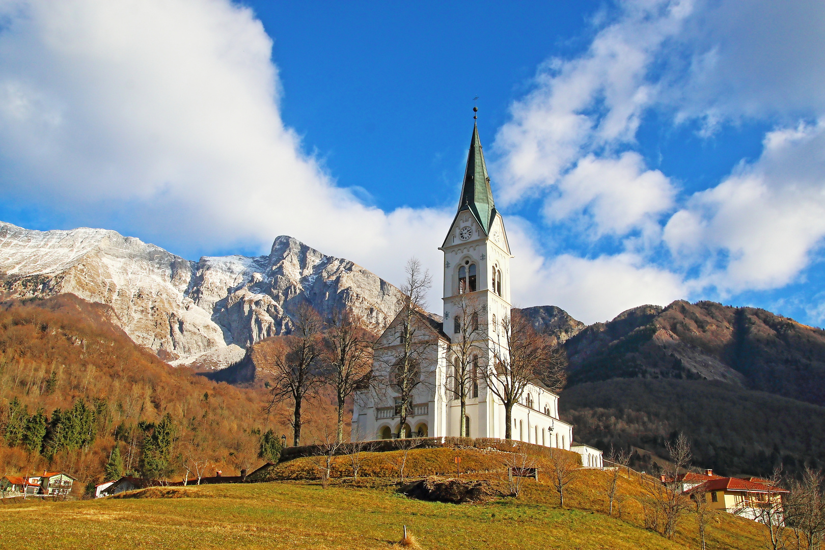 Kirche von Dreznica (Soca-Tal Slowenien)