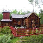 Kirche von Pielpajärvi in Finnisch-Lappland - Pielpajärvi erämaakirkko