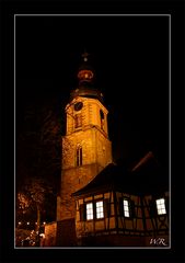 Kirche von Rheinzabern am Abend....