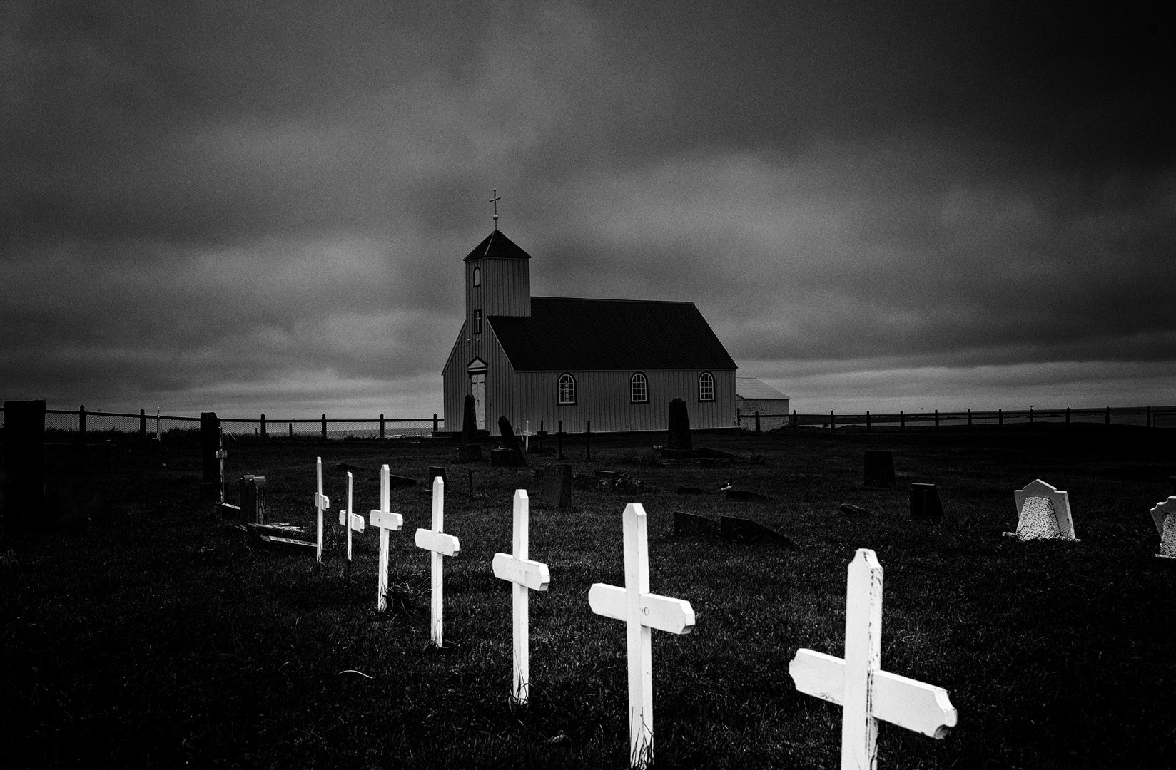 Kirche von Árnes I in den Westfjorden, Island 2014