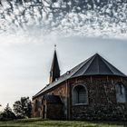 Kirche von Vollerwiek auf Eiderstedt/Nordfriesland