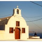 Kirche vor Sonnenuntergang