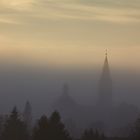 Kirche Wieseth in Nebel gehüllt