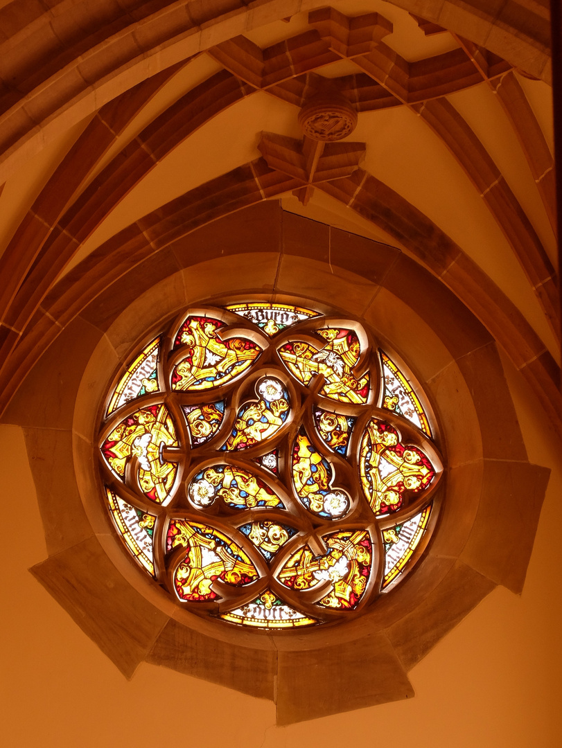 Kirchen-Fenster in der Luther-Kapelle der Veste Coburg