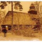 Kirchen im Schweden-Winter