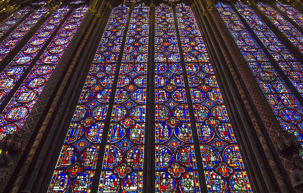 Kirchenfenster Eglise Saint-Chapelle in Paris