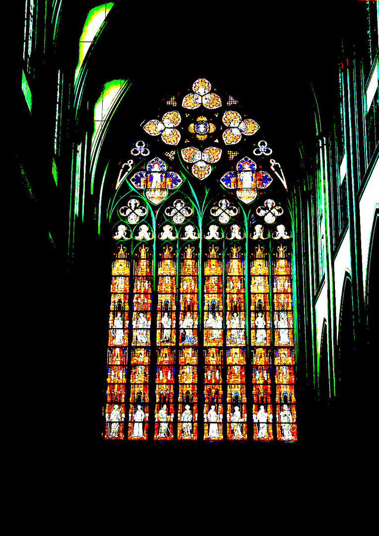 Kirchenfenster im Altenberger Dom