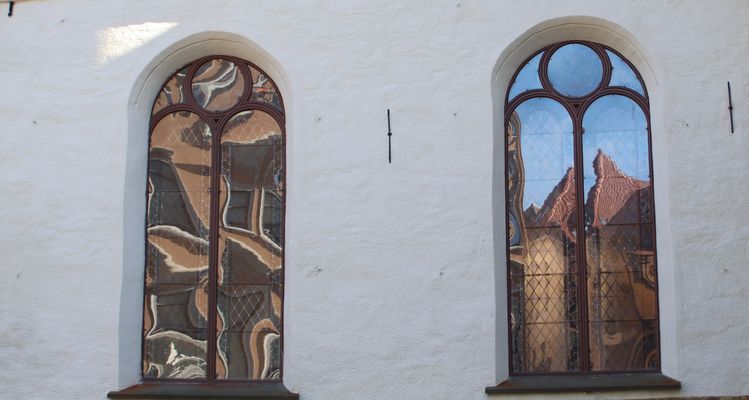 Kirchenfenster in Bergen
