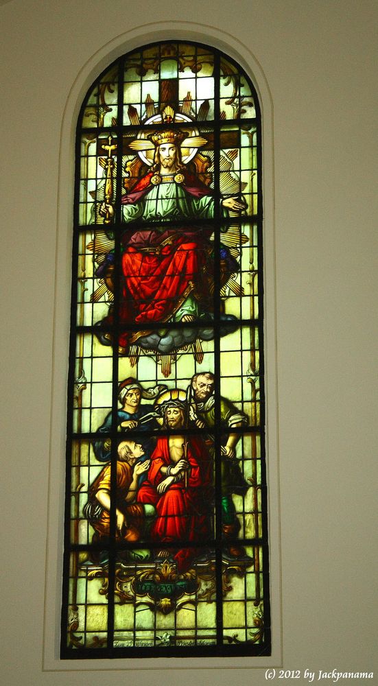 Kirchenfenster in der St. Antonius Kirche in Wesel