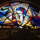 Kirchenfenster in Fatima, "die unbefleckte Empfängnis"