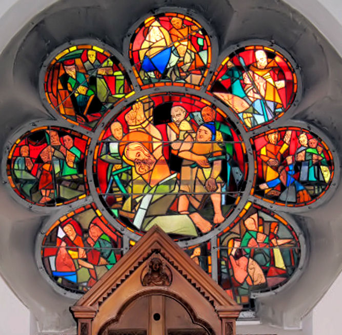 Kirchenfenster in St. Ursula, Köln