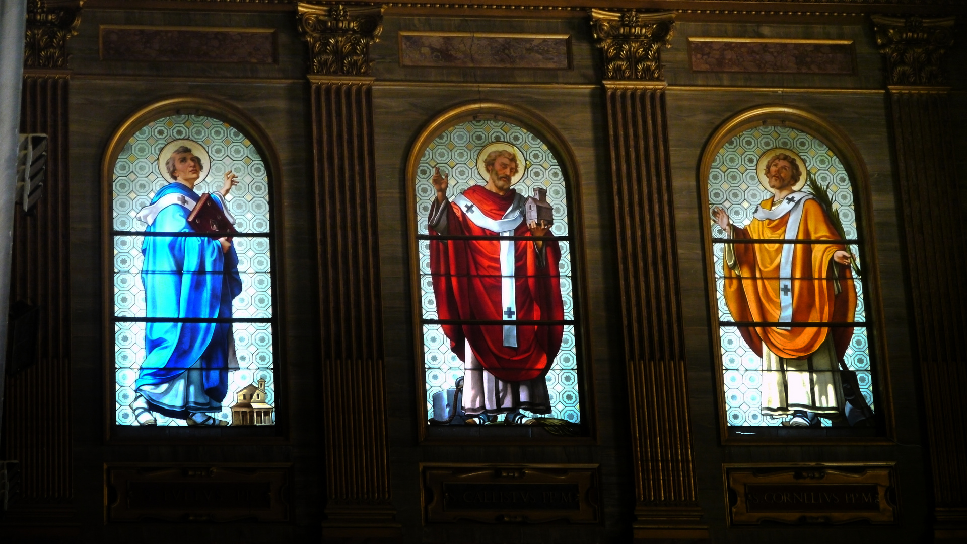 Kirchenfenster in St.Maria in Trastevere, Rom