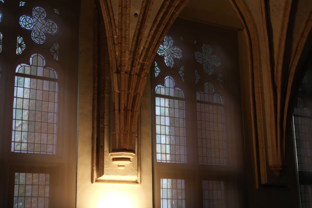 Kirchenfenster  Ordensburg Marienburg Polen
