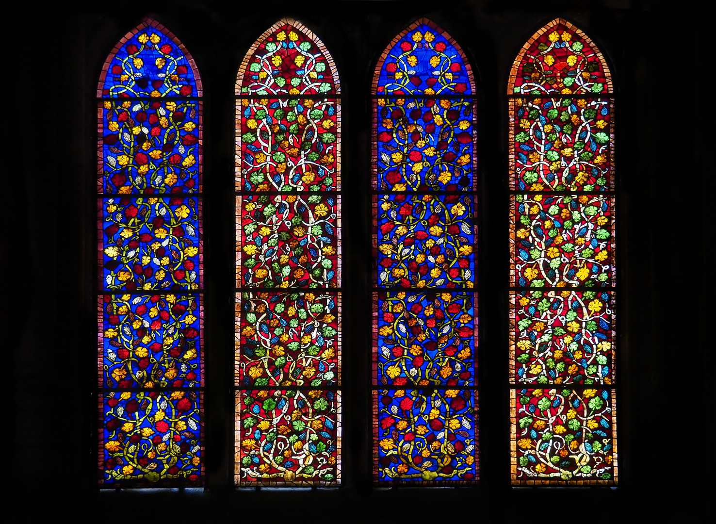 Kirchenfenster von Basilika San Isidro in Leon