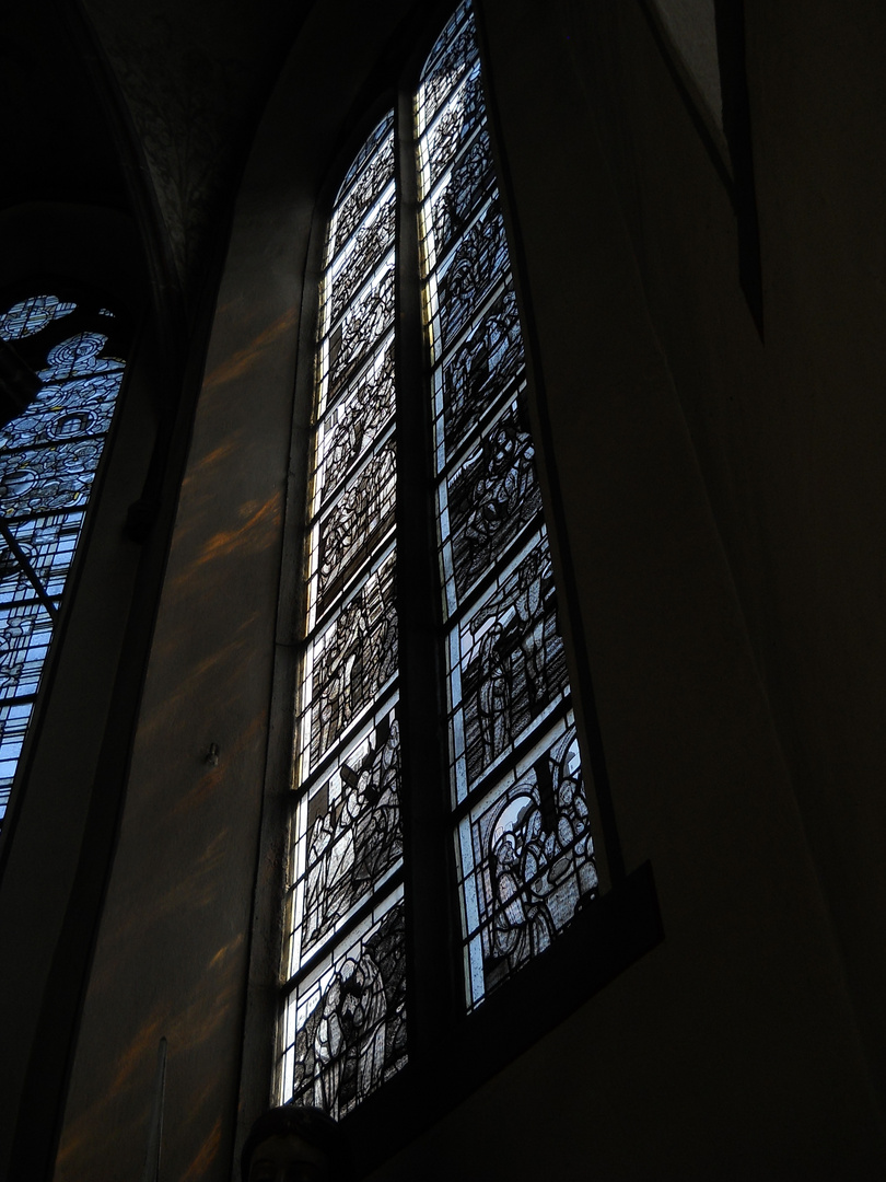 Kirchenfenster, Wallfahrtskirche Marialinden