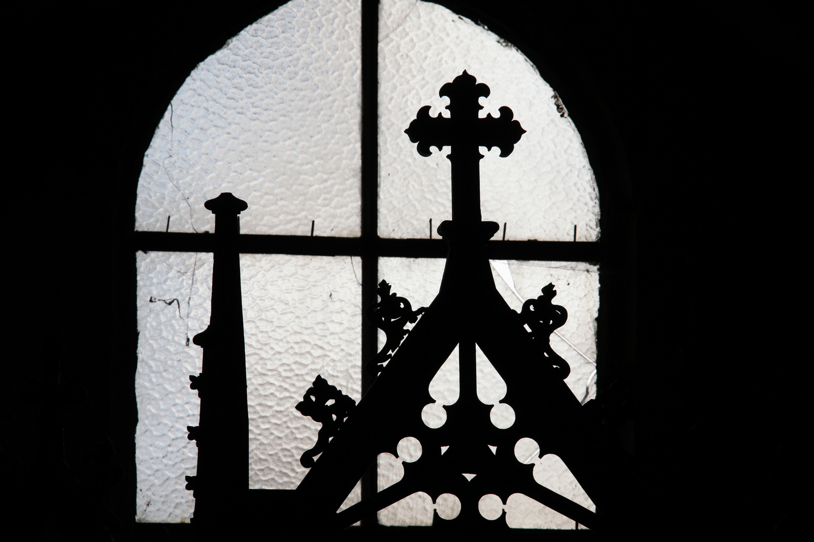 Kirchenkreuzsilhouette