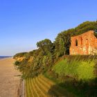 Kirchenruine im Abendlich