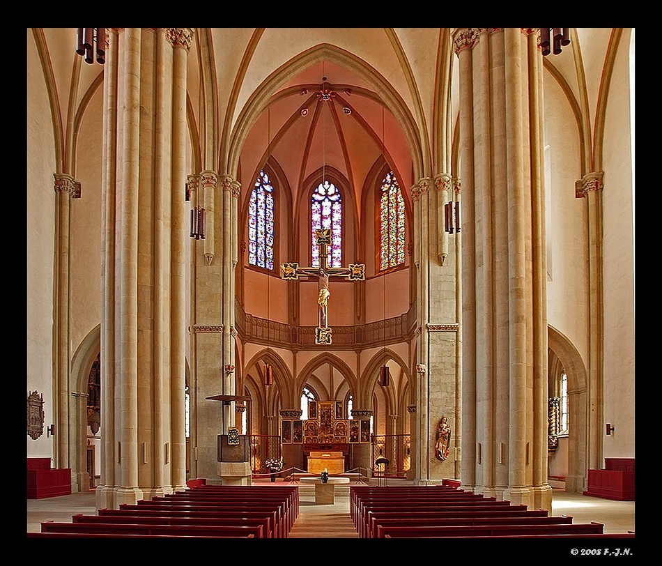 Kirchenschiff der Marienkirche zu Osnabrück.