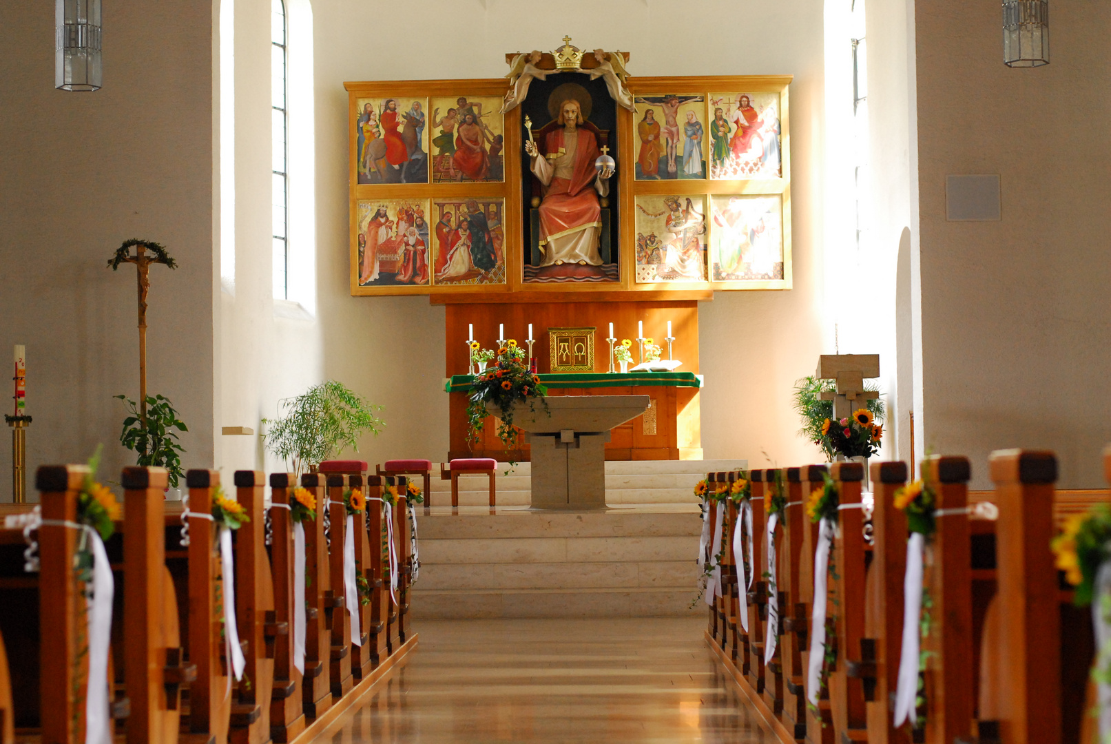 Kirchenschmuck zur Hochzeit