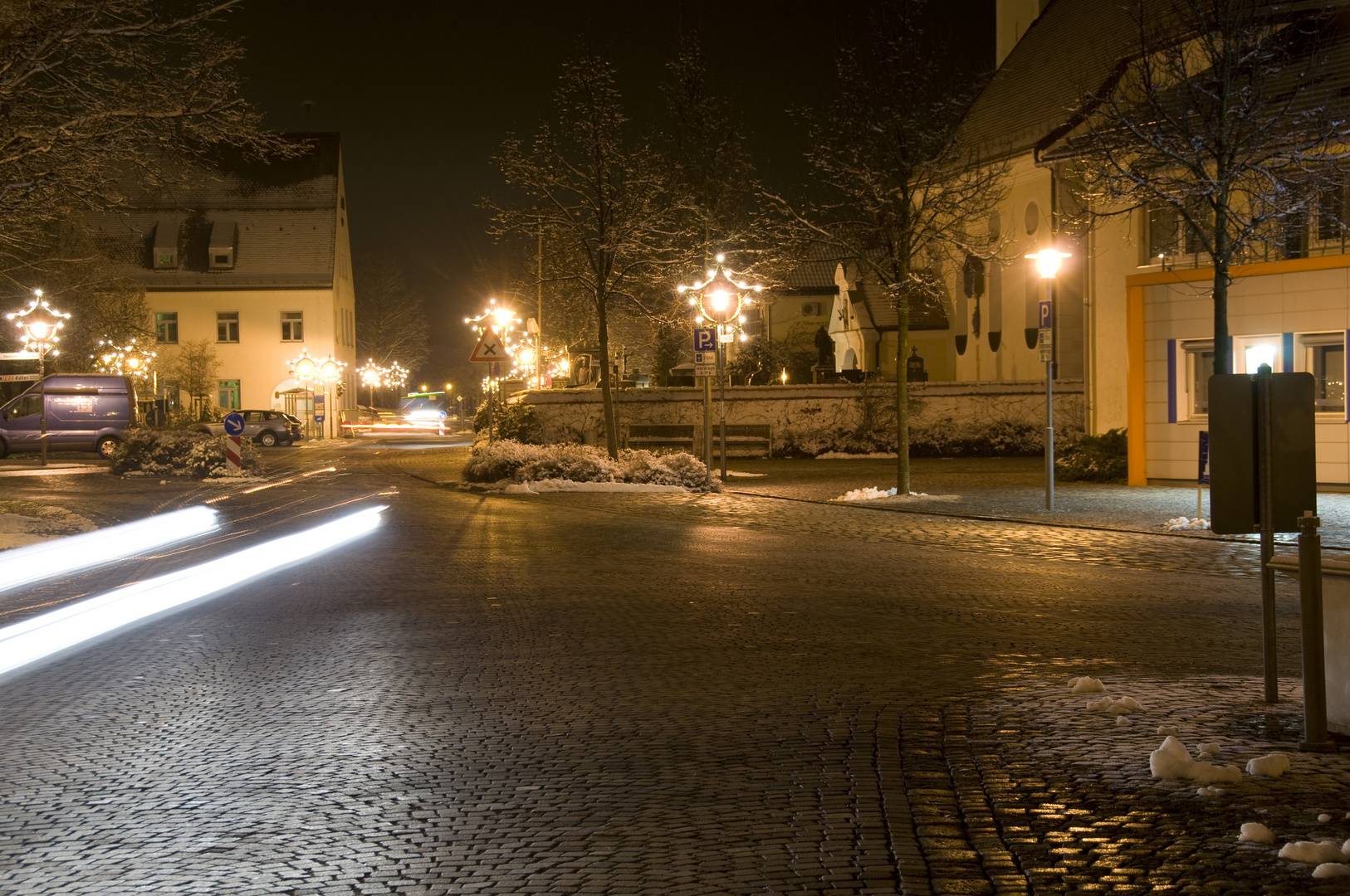 Kirchheim bei Nacht