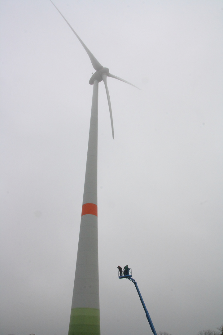 Kirchhellener Windfest / Aussicht über Kirchhellen mit einem Hubwagen