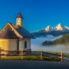 Kirchleitn-Kapelle mit Watzmann