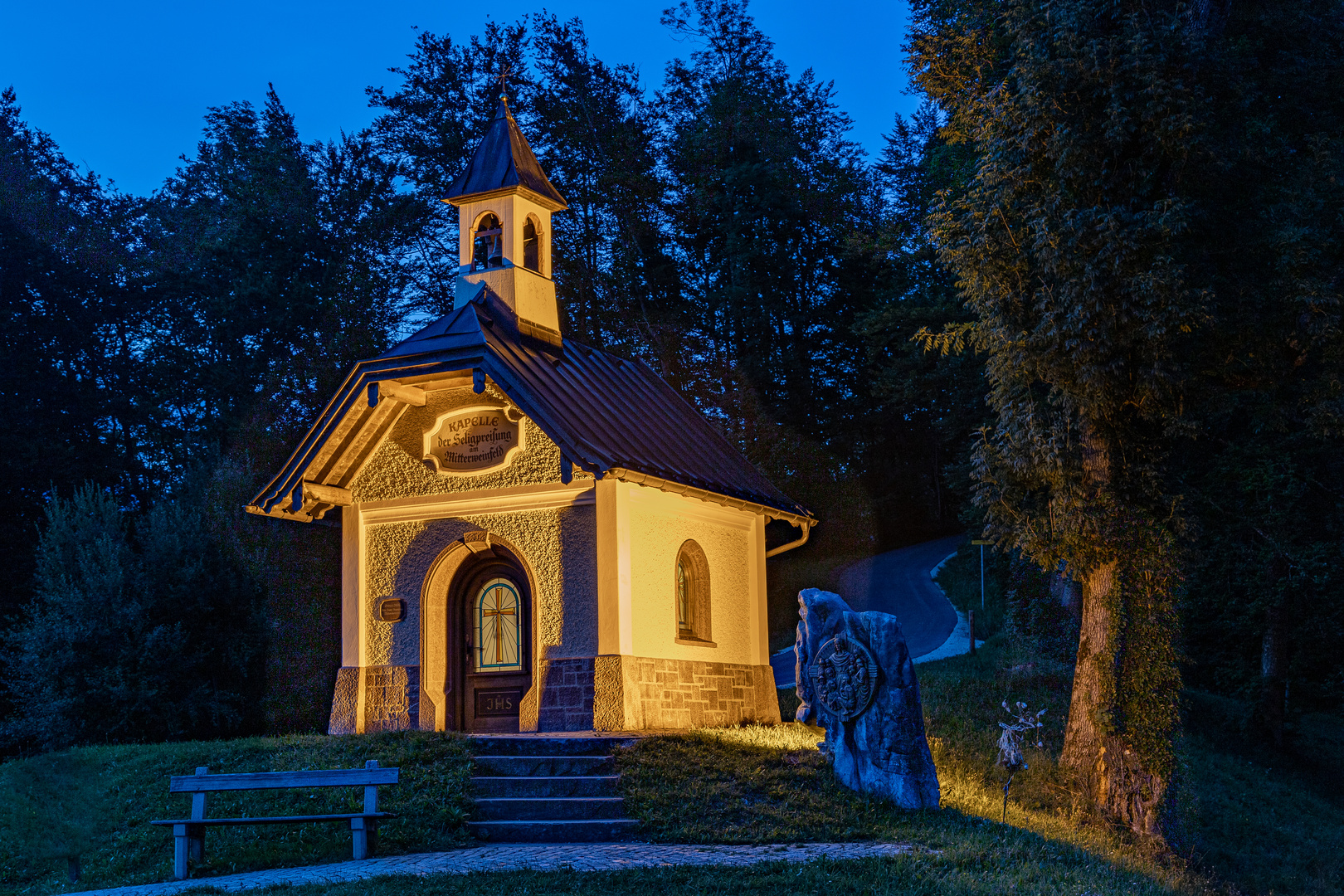 Kirchleitnerkapelle im Abendlicht 