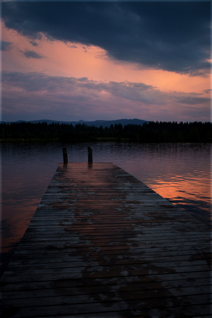 Kirchsee Sommer Steg