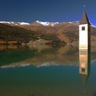 Kirchturm Alt-Graun im Reschensee