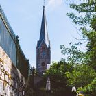 Kirchturm der ev. Stadtkirche Bad Berleburg NRW