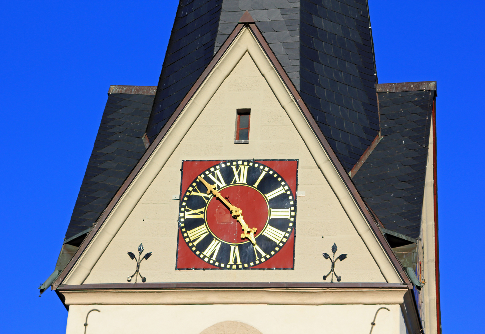 Kirchturm der evangelischen Kirche in Hilchenbach-Müsen
