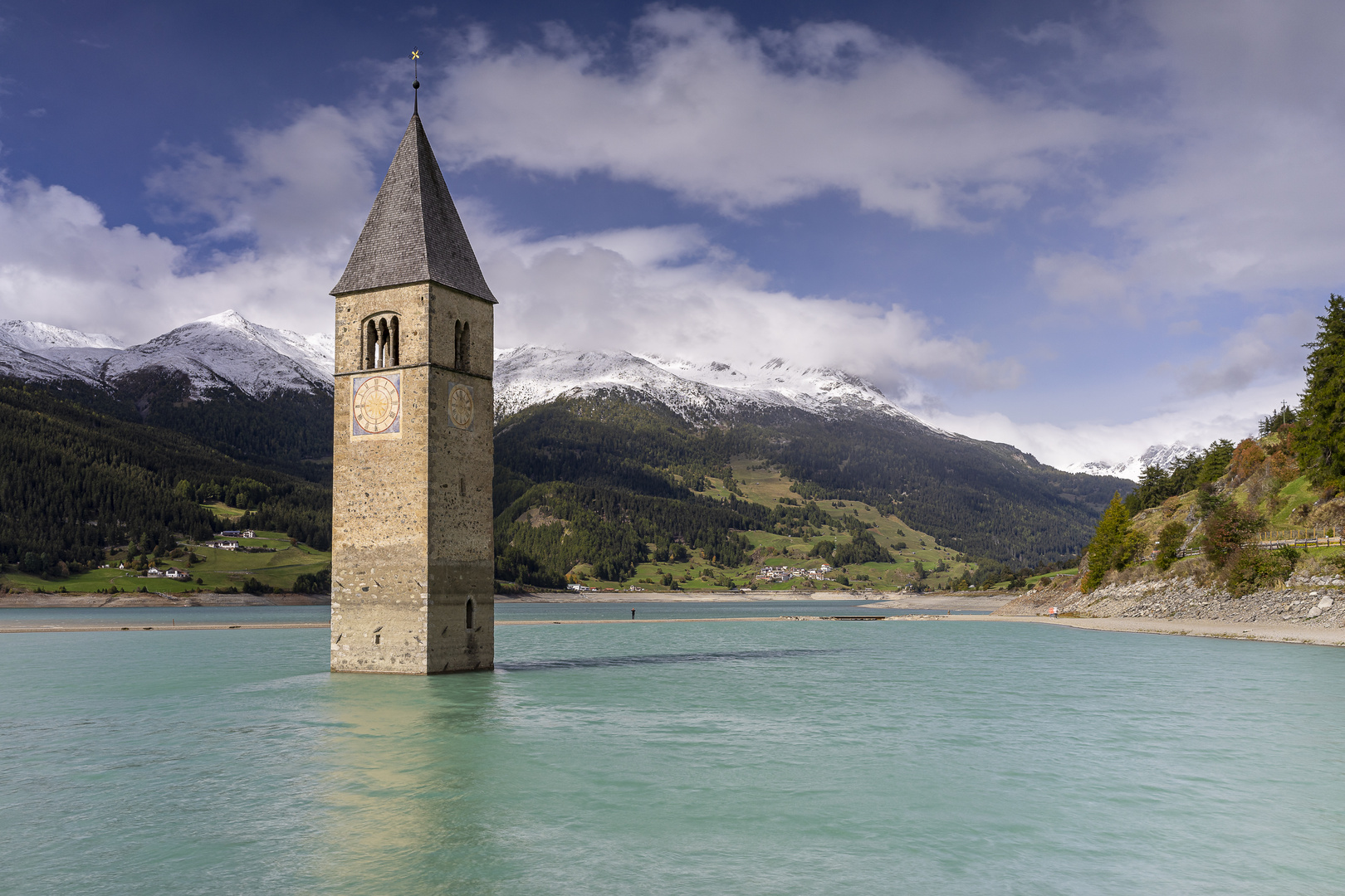 Kirchturm  Graun