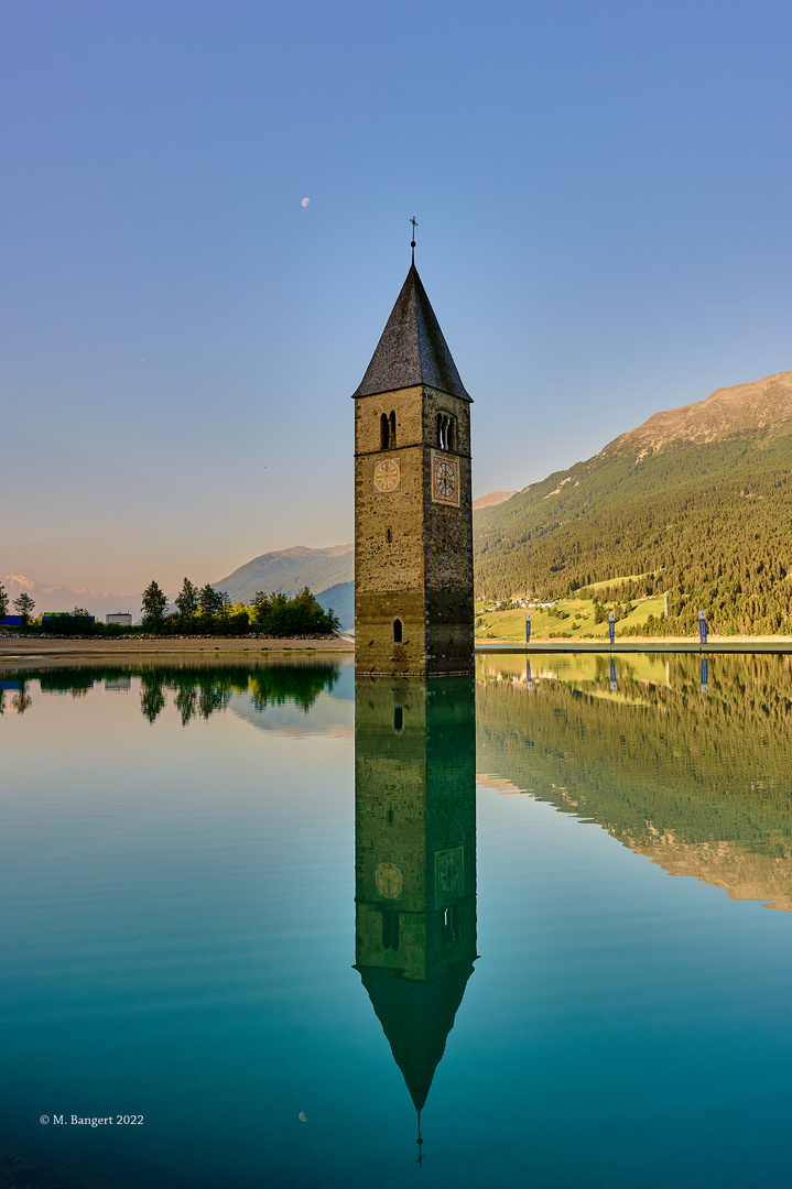 Kirchturm Graun, Reschen, Reschenpass