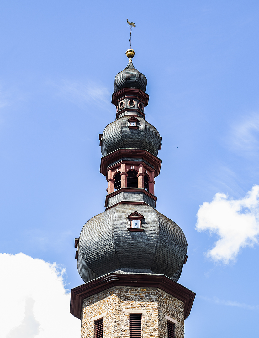 Kirchturm im Original