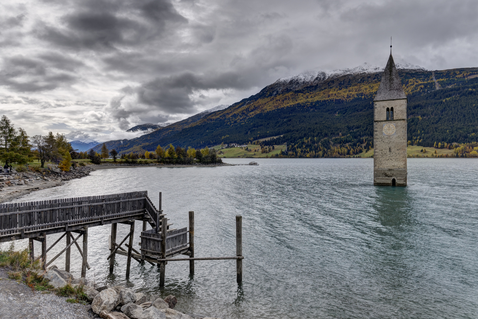 Kirchturm im Reschensee