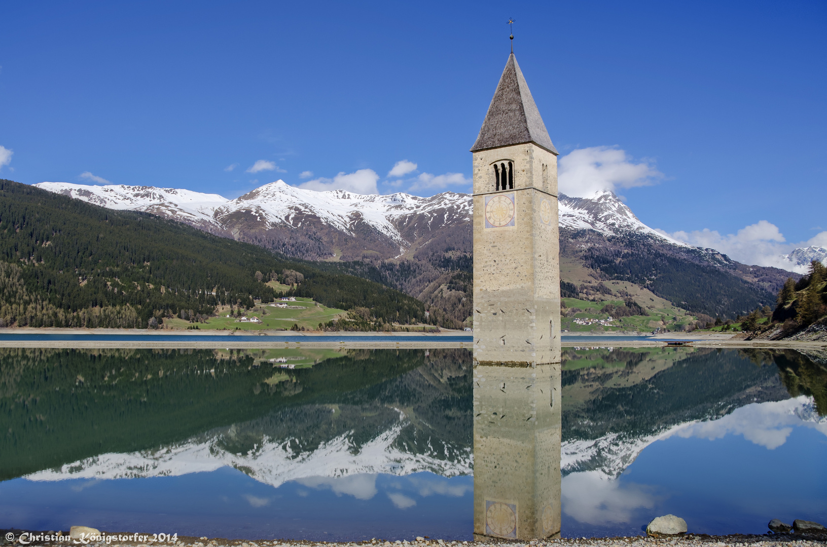 Kirchturm im Reschensee