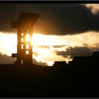 Kirchturm in der Abendsonne