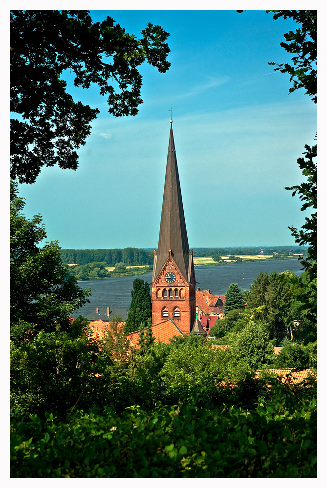 Kirchturm in der Lauenburger Altstadt